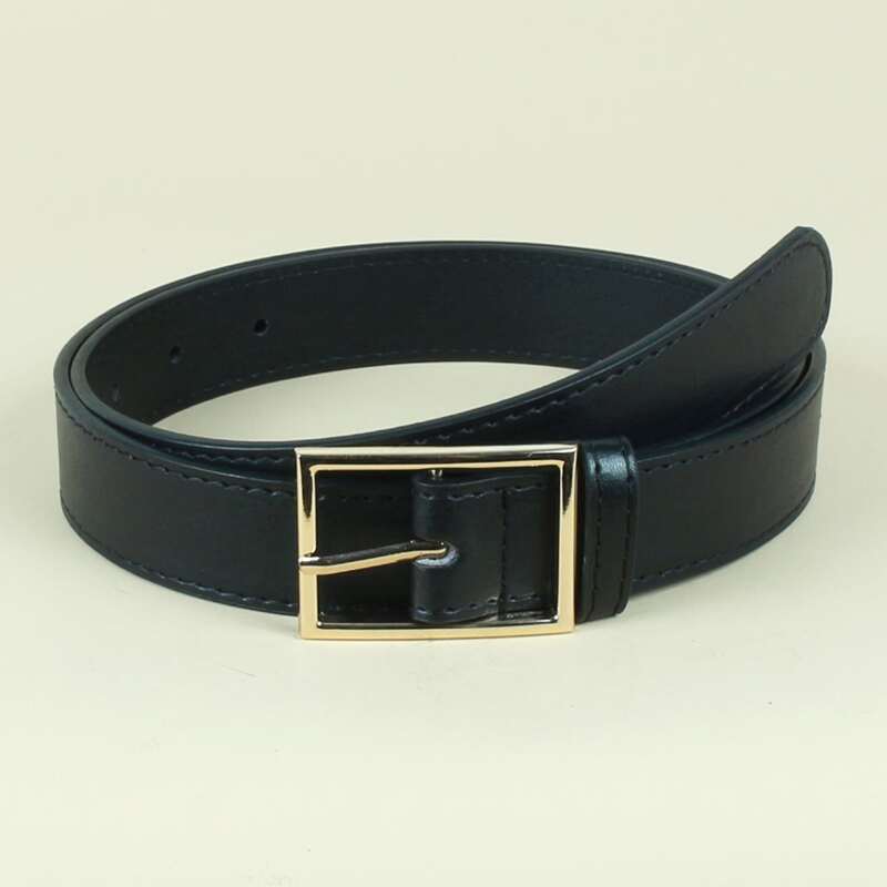 

Rectangle Buckle Belt, Black