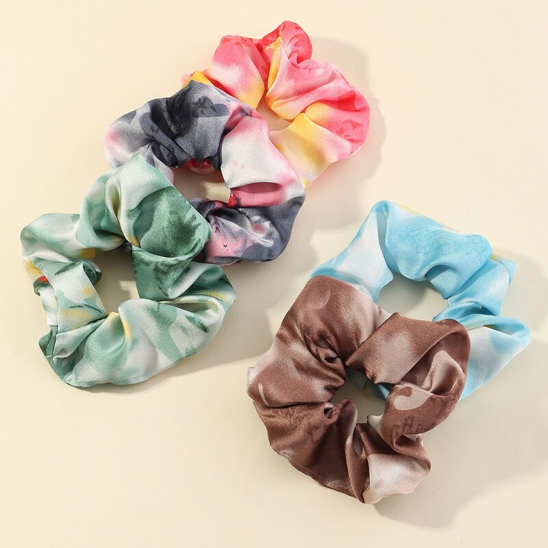 

5pcs Tie Dye Scrunchie, Multicolor