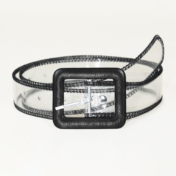 

Kids Rectangle Buckle Clear Belt