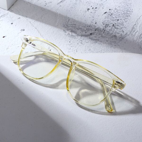 

Rivet Decor Square Frame Glasses