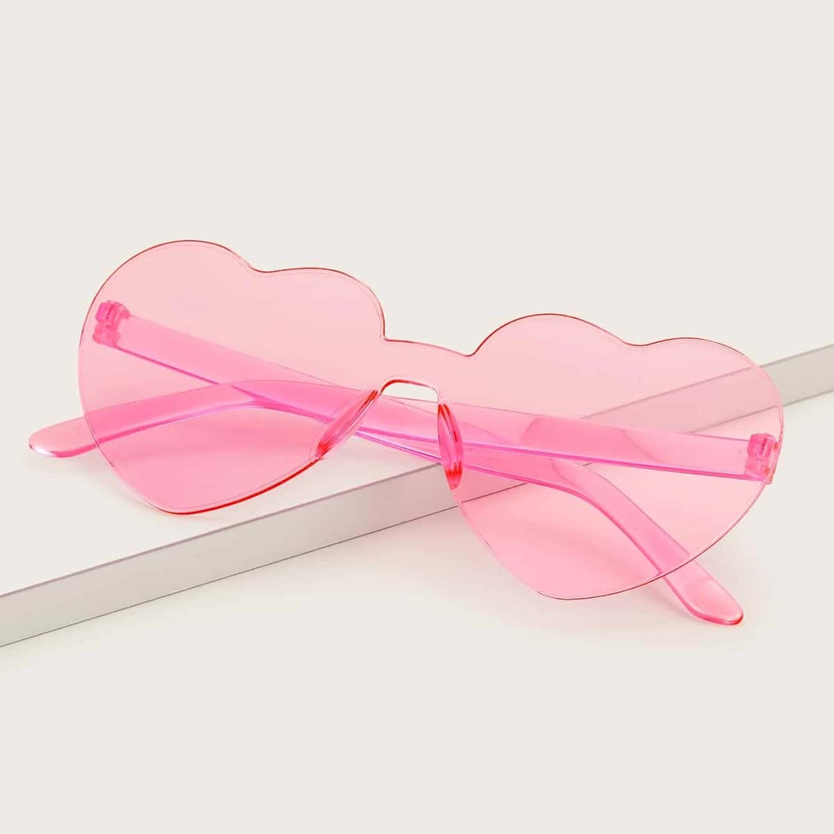 

Rimless Heart Frame Sunglasses
