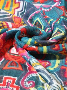 Fashionable Beach Towel Scarf - Multicolor - View 3