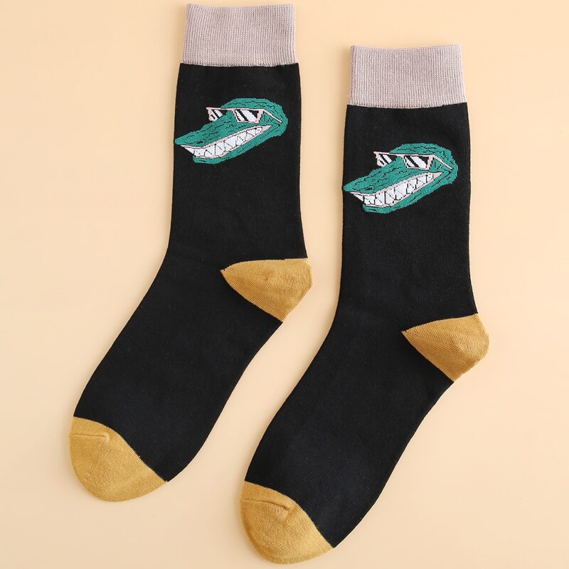 

Guys Cartoon Graphic Crew Socks, Multicolor