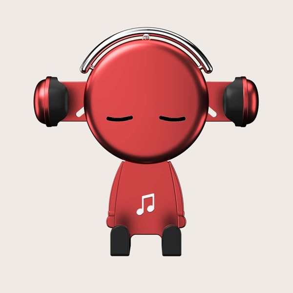 

1pc Cartoon Car Phone Holder, Red