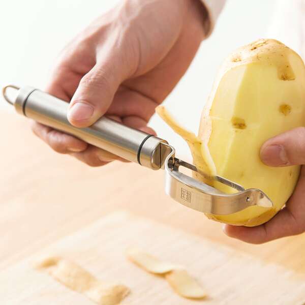 

1pc Stainless Steel Peeler, Silver