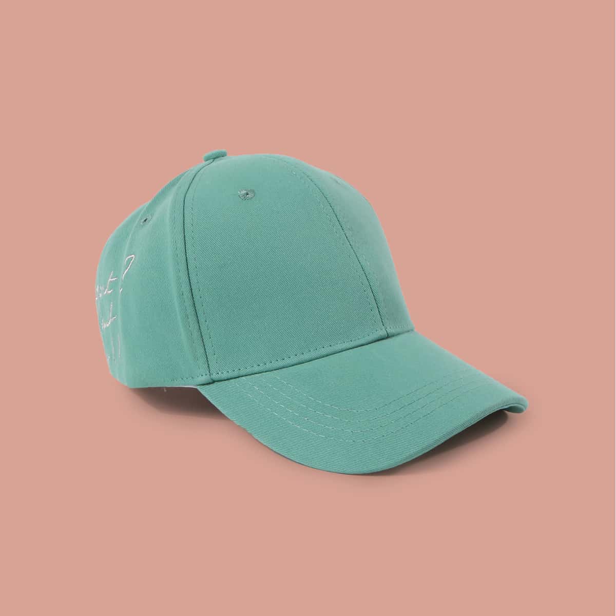 

Guys Letter Embroidery Baseball Cap, Green