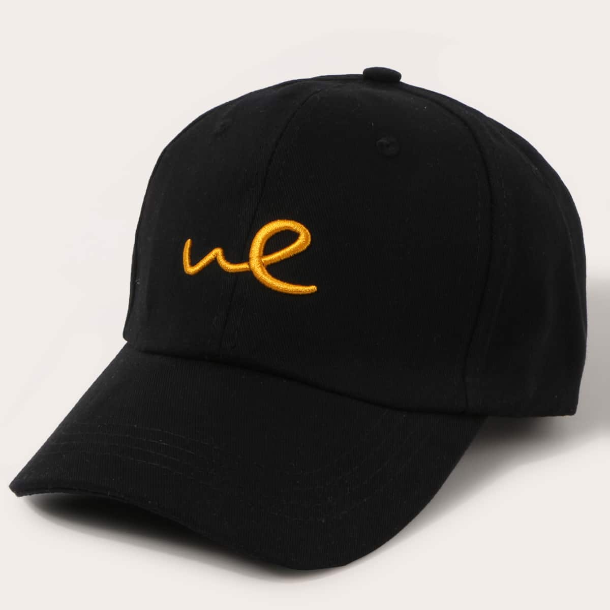 

Guys Letter Embroidery Baseball Cap, Black