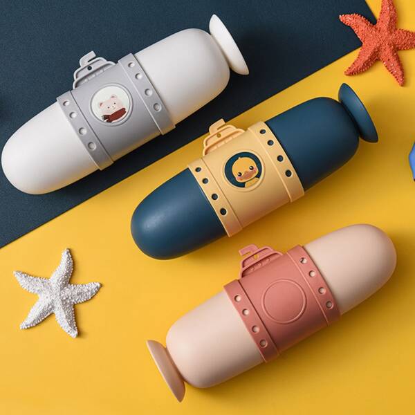

1pc Cartoon Graphic Random Toothbrush Box, Multicolor