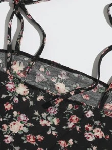 Soleia Knot Strap Floral Print Dress - Multicolor - View 4