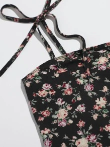 Soleia Knot Strap Floral Print Dress - Multicolor - View 6