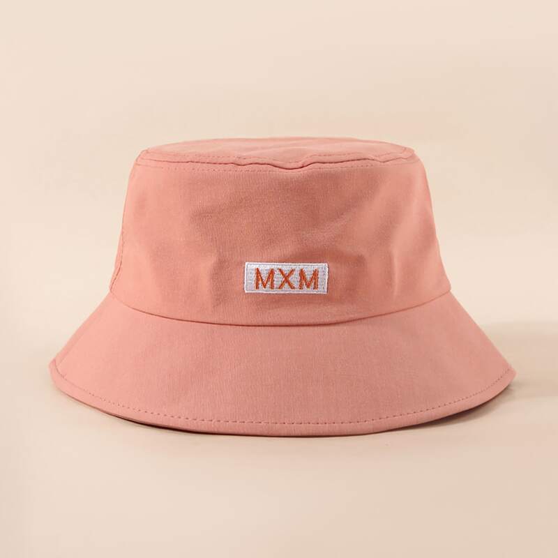 

Letter Graphic Bucket Hat, Pink