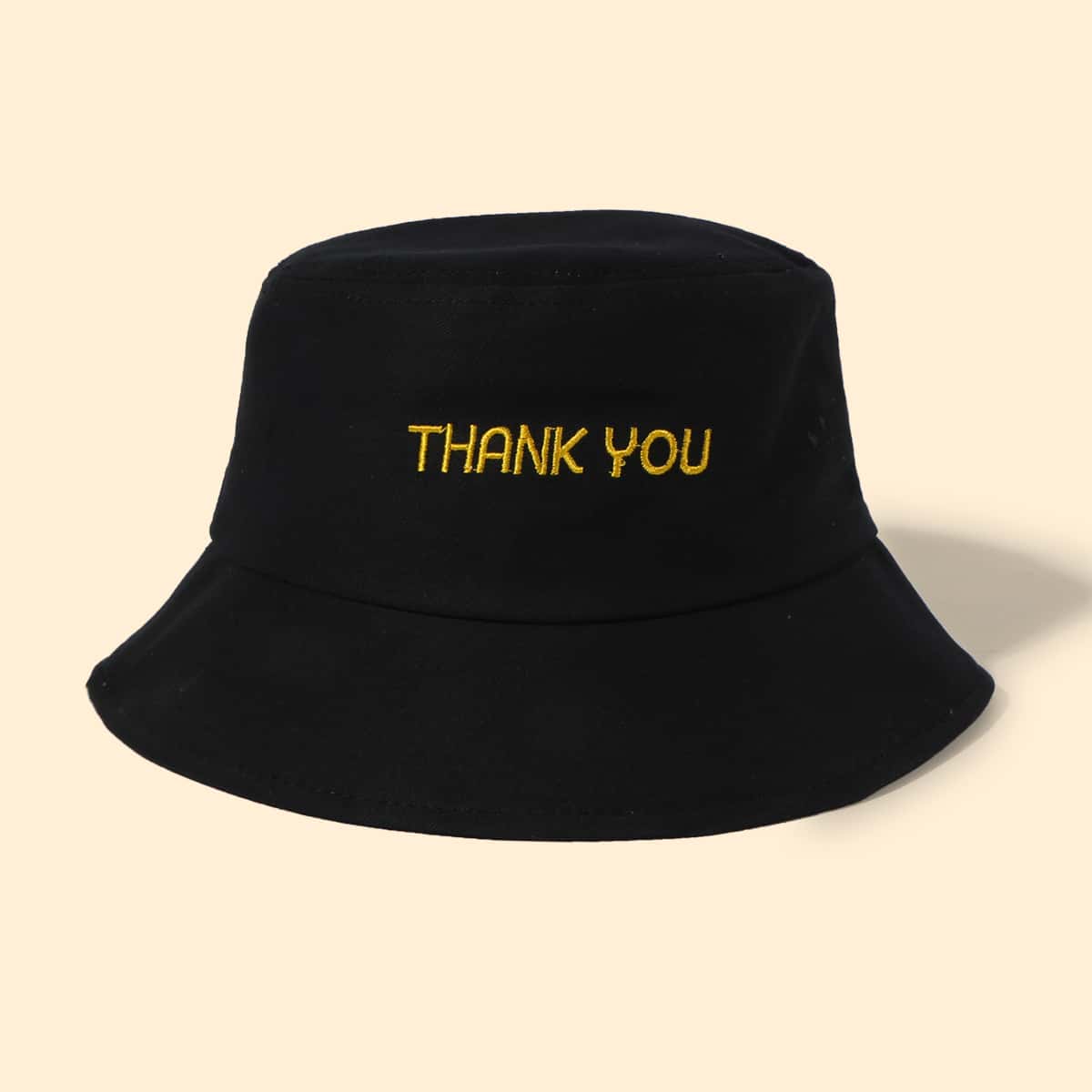 

Letter Graphic Bucket Hat, Black