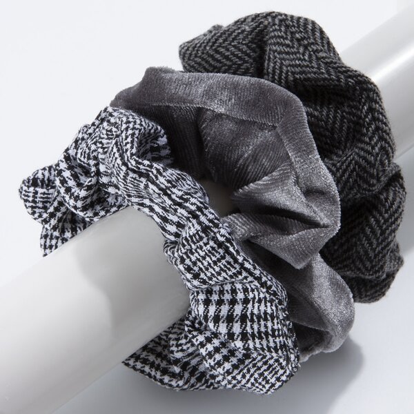 

3pcs Minimalist Scrunchies, Multicolor