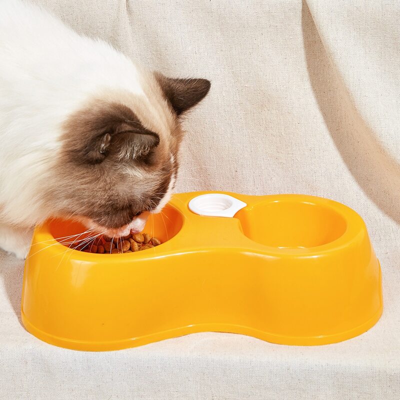 

Double Pet Bowl Without Bottle, Yellow