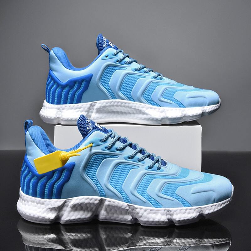 

Guys Colorblock Lace-up Sneakers, Blue