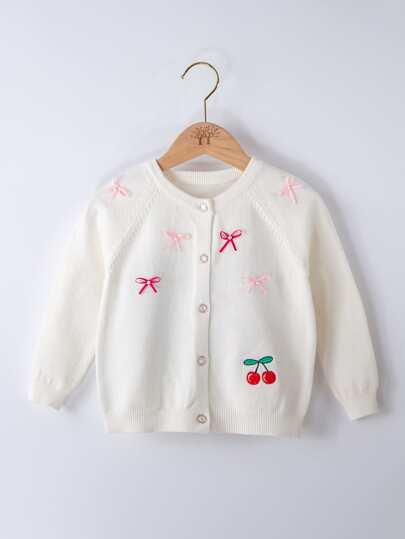 كنزات صوفي للبنات الصغار اللؤلؤ صور الفواكة و الخضروات  كاجوال