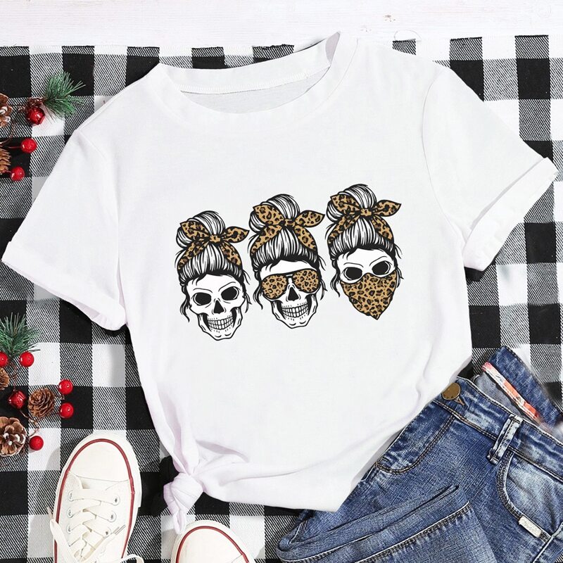 

Skull Graphic Tee, White