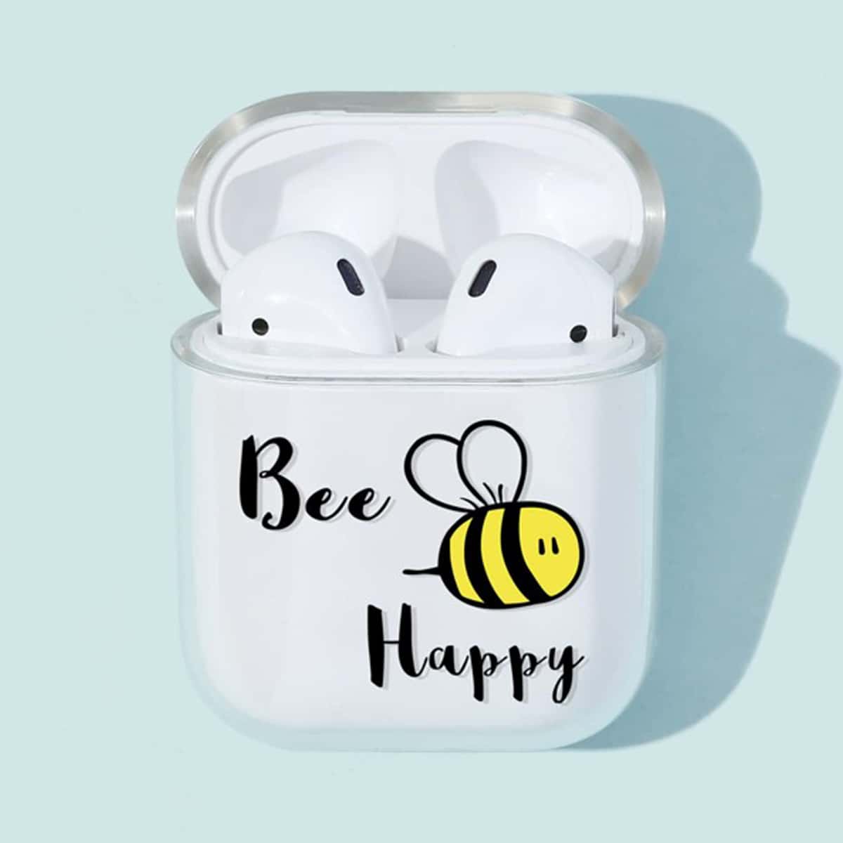 

Cartoon Bee Clear AirPods Case