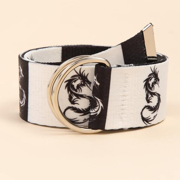 

Animal Print Tape Belt, Multicolor
