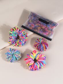 1900pcs Toddler Girls Colorful Hair Tie - Multicolor - View 2