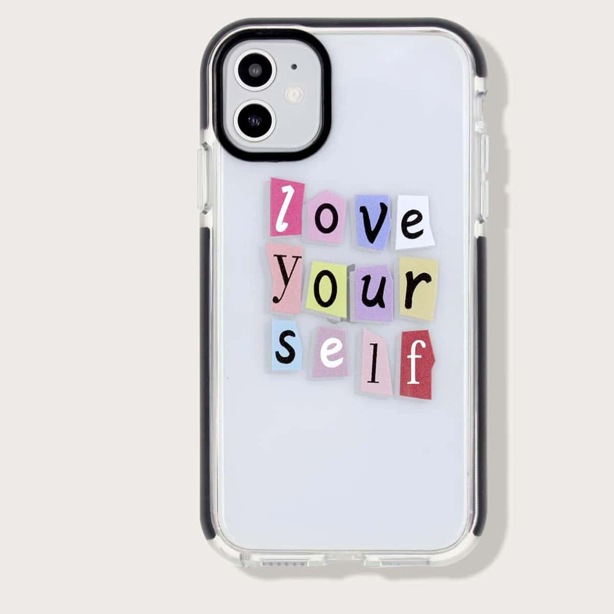 

Slogan Graphic Clear iPhone Case