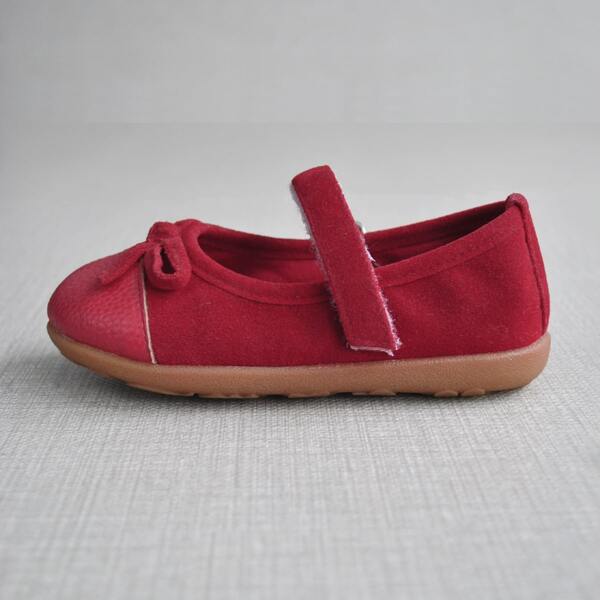 

Toddler Girls Bow Decor Flats, Red