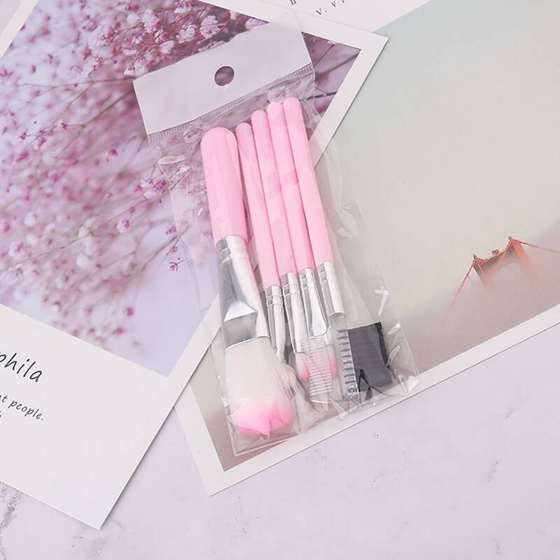 

5pcs Multifunctional Makeup Brush Set, Pink