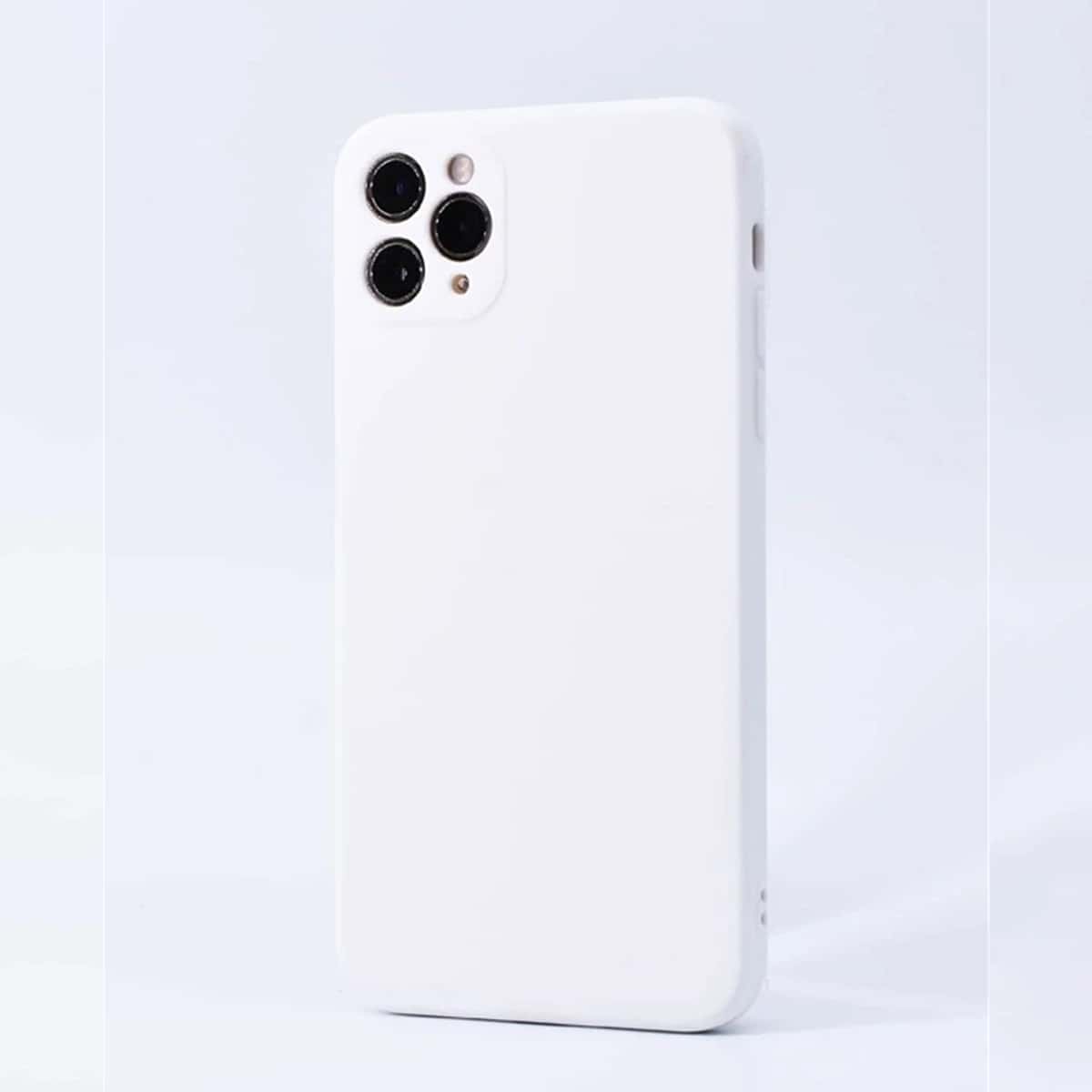 

Solid Plain iPhone Case, White