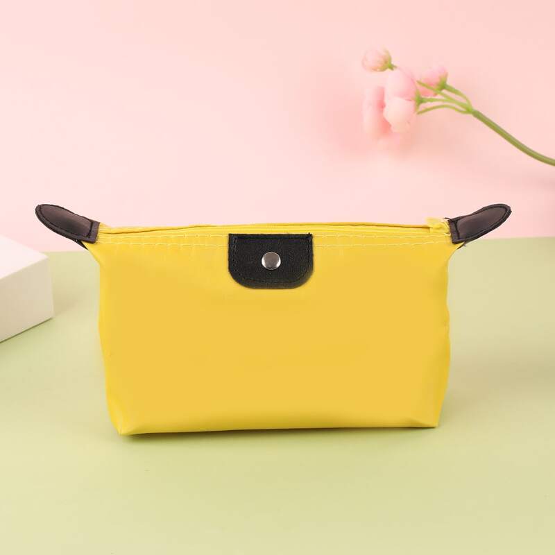 

Simple Zipper Makeup Bag, Yellow