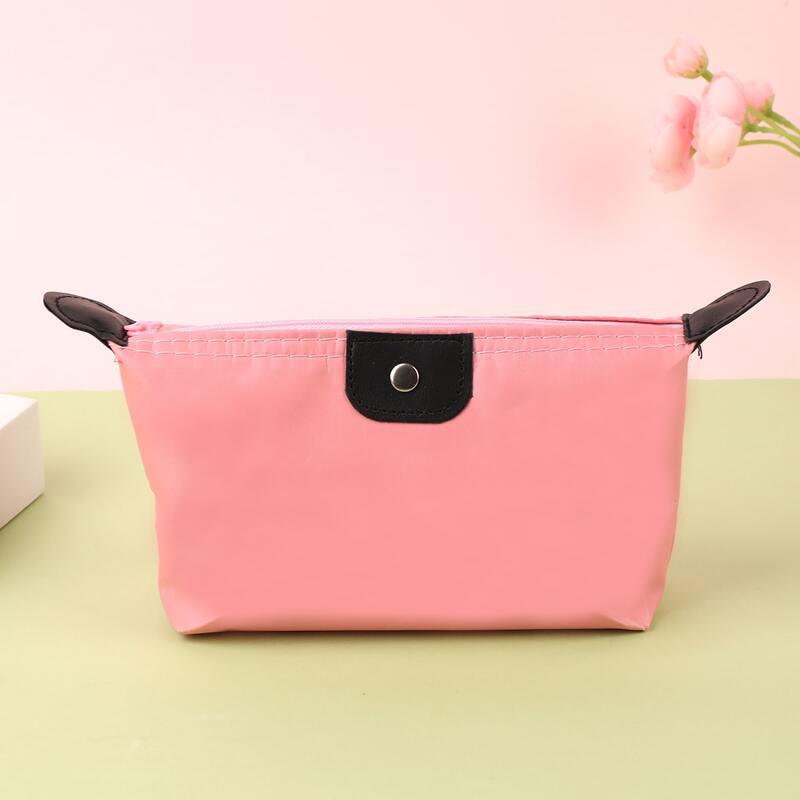 

Simple Zipper Makeup Bag, Pink