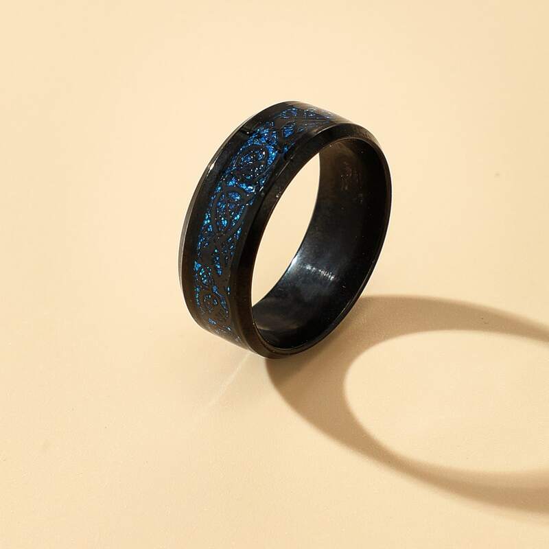 

Guys 1pc Glitter Ring, Black