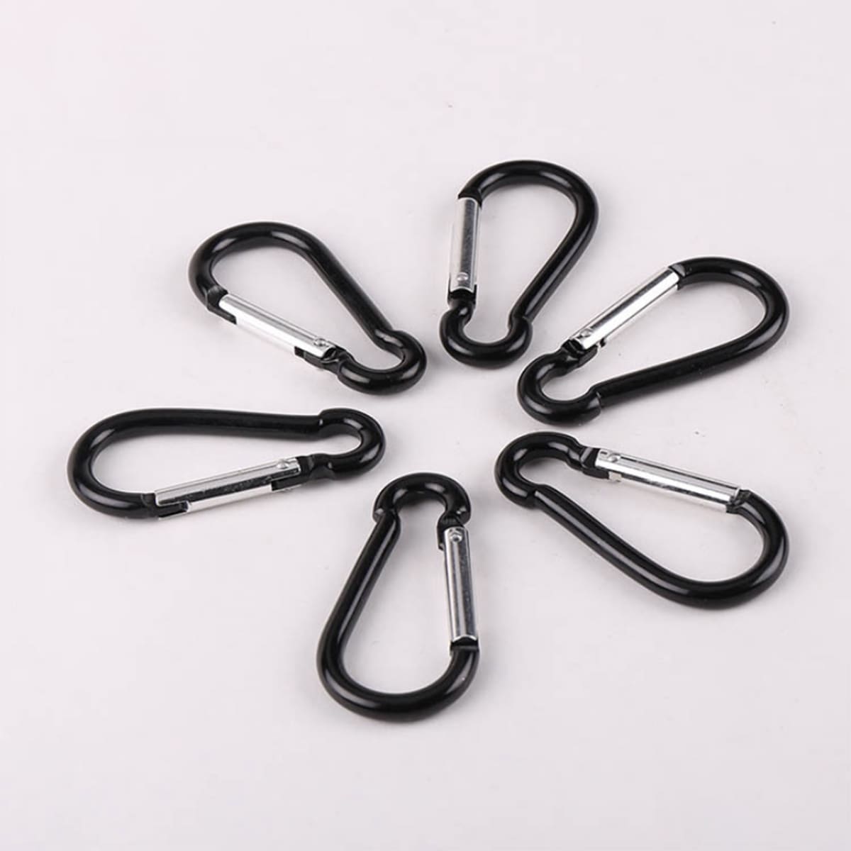 

5pcs NO.5 Climbing Carabiner, Black