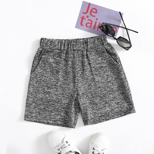 

Toddler Boys Space Dye Track Shorts, Grey