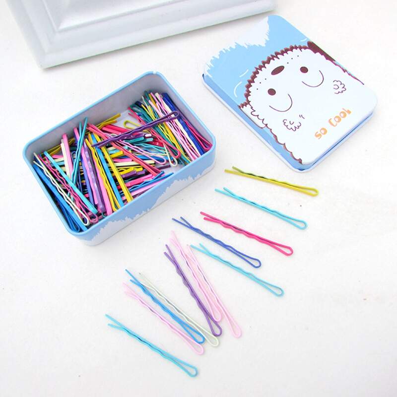

50pcs Random Colorful Bobby Pin, Multicolor