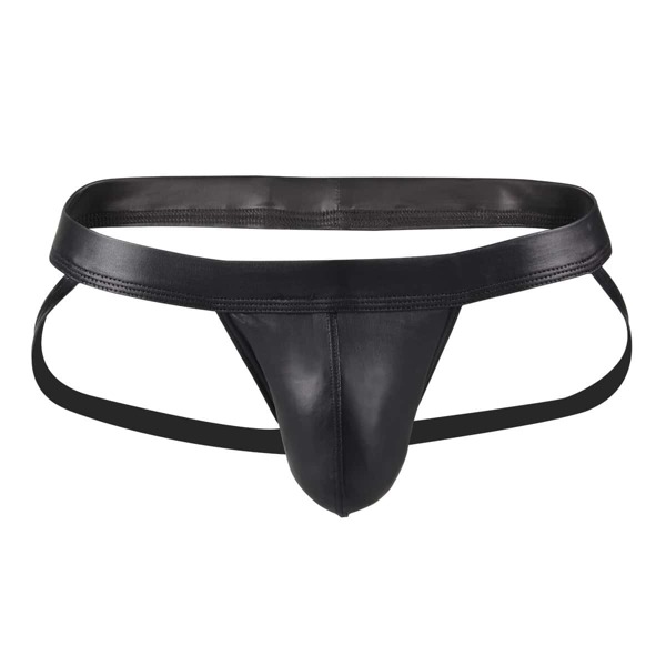 

Men Solid Cut Out Back Brief, Black