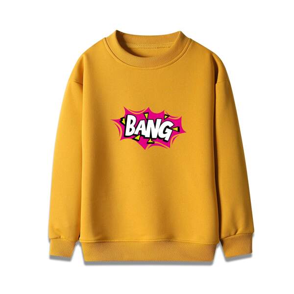 

Boys Letter Graphic Sweatshirt, Yellow