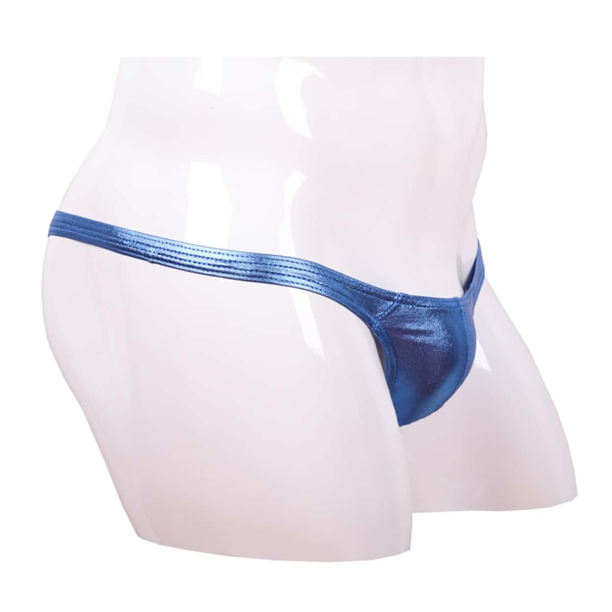 

Men Solid Metallic Brief, Blue