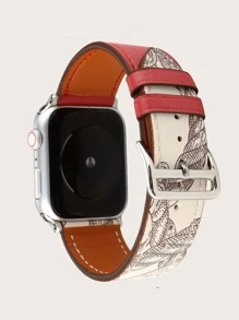 Banda de iwatch con estampado de cuerda - Multicolor - Ver 3