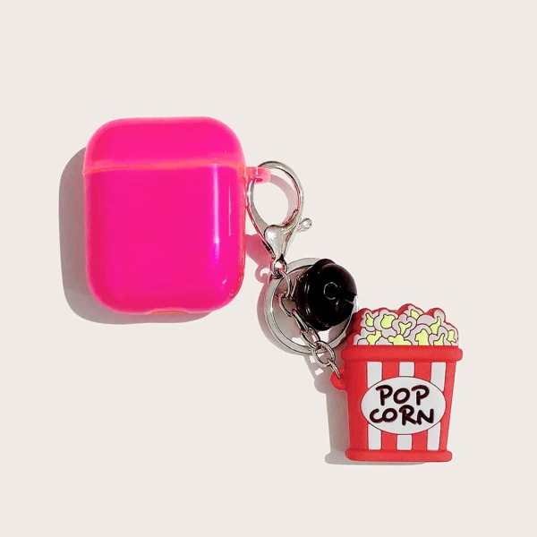 

Popcorn Pendant AirPods Case, Hot pink
