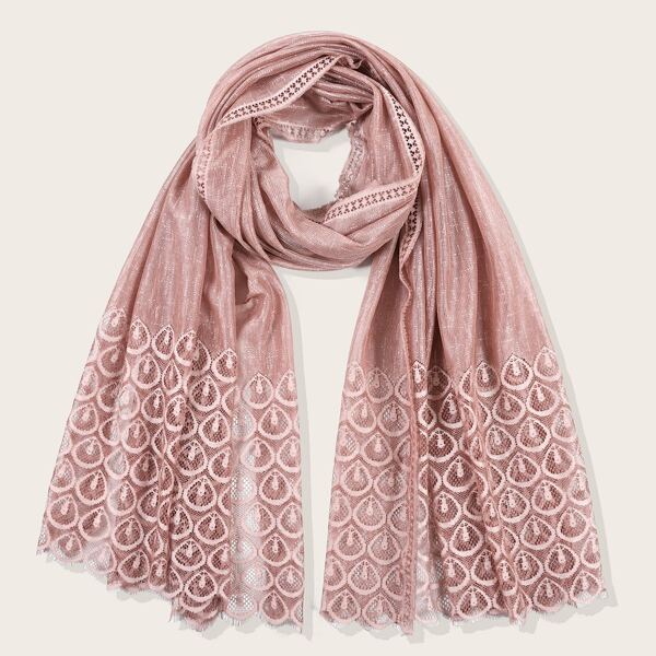 

Water-drop Pattern Hollow Gloves, Pink