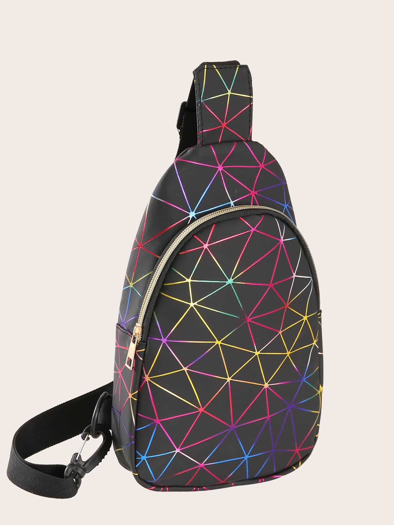 geometric sling bag