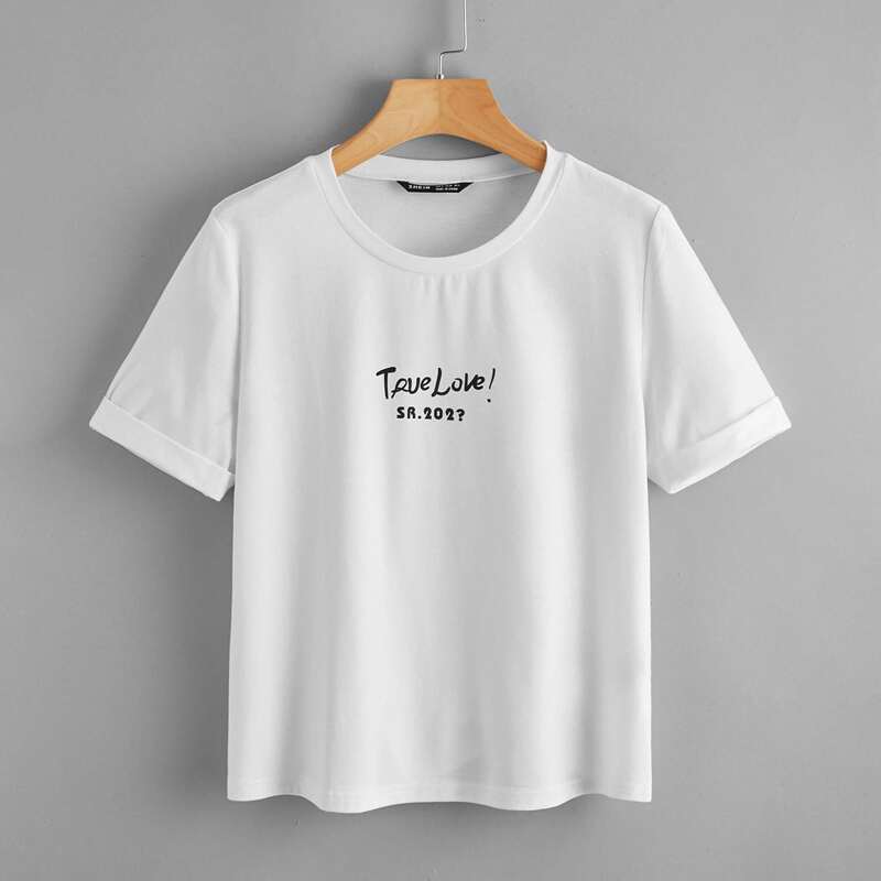 

Letter Graphic Short Sleeve Tee, White