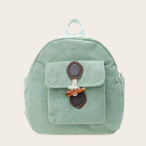 

Kids Horn Toggle Pocket Front Backpack, Green