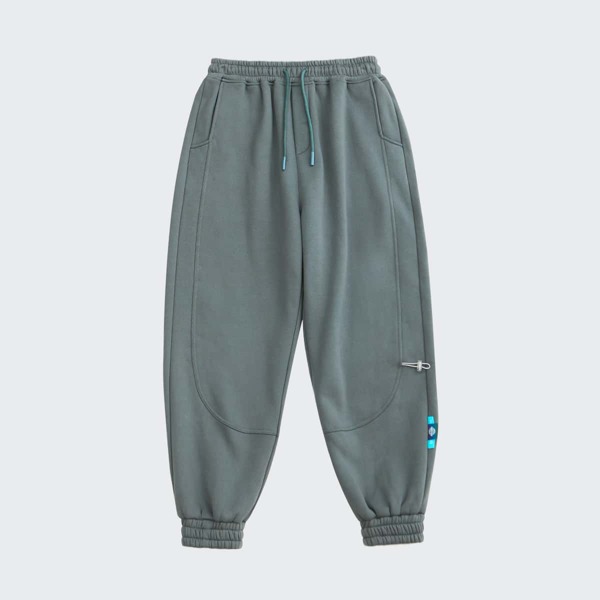 

Men Tie Waist Drawstring Detail Sweatpants, Dusty blue