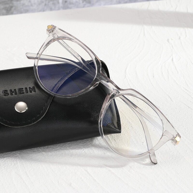 

Guys Clear Frame Glasses, Grey