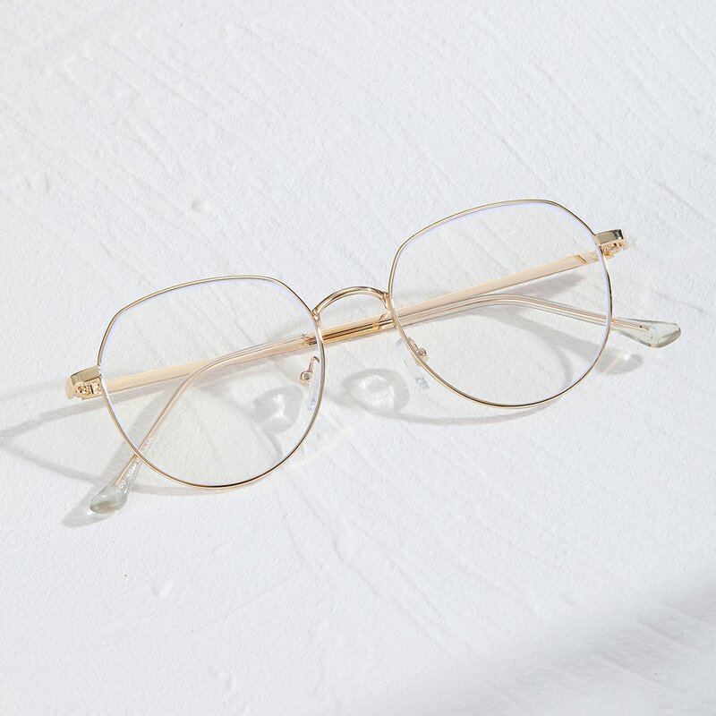 

Guys Metal Frame Eyeglasses, Gold