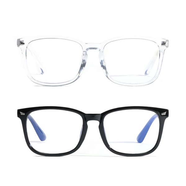 

2pcs Acrylic Frame Anti-blue Light Glasses
