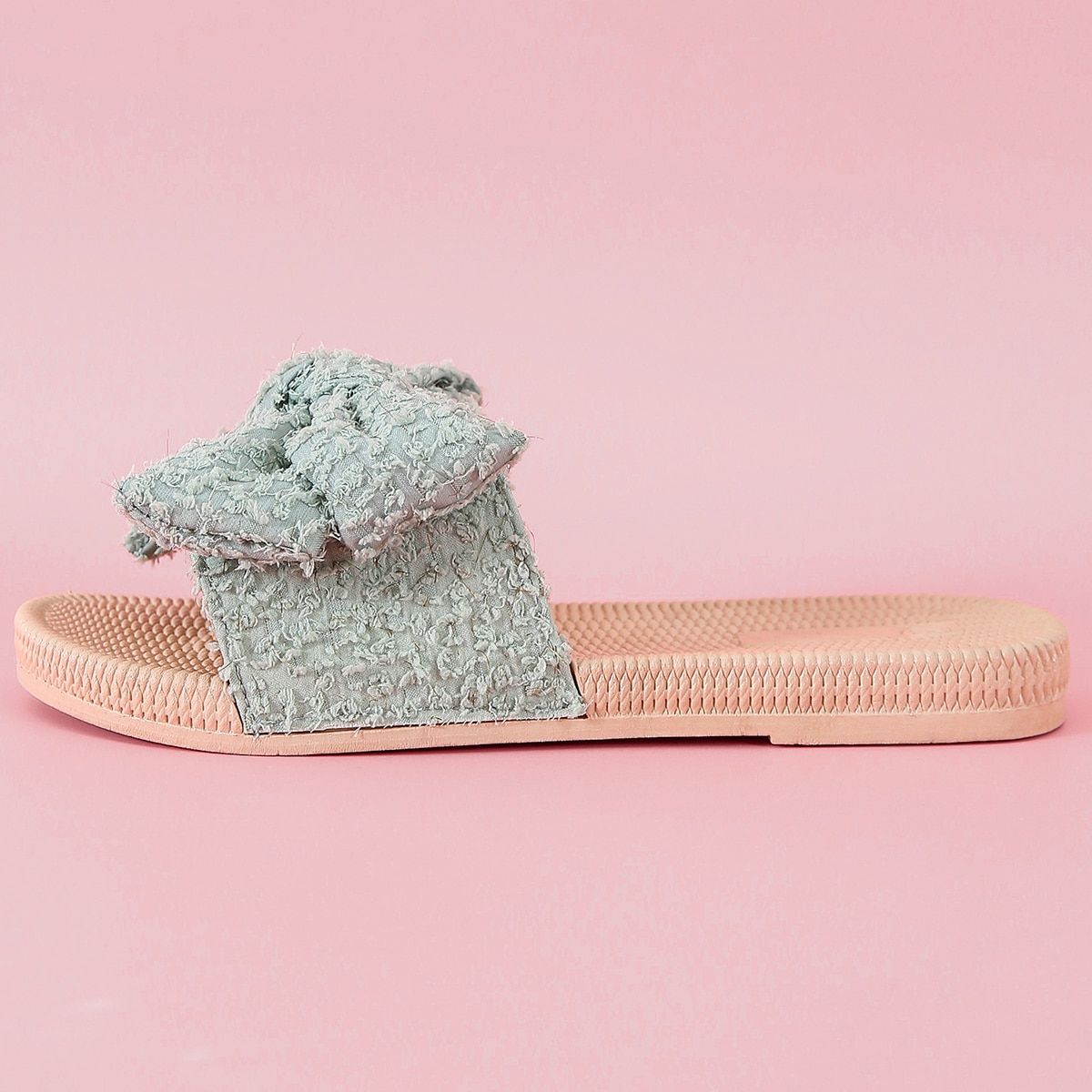 с бантом Одноцветный Тапочки & Вьетнамки