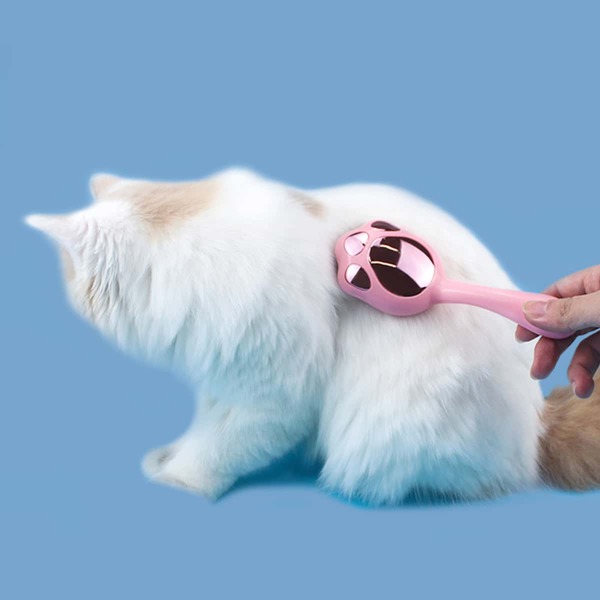 

Paw Print Design Pet Hair Brush, Pink