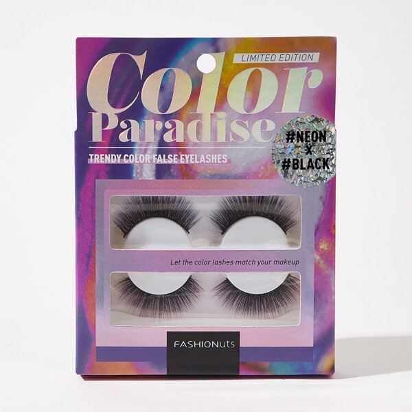 

2pairs Volume Eyelash, Black